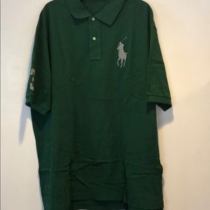 Men’s Polo Shirt 2LT NWT Holiday Green